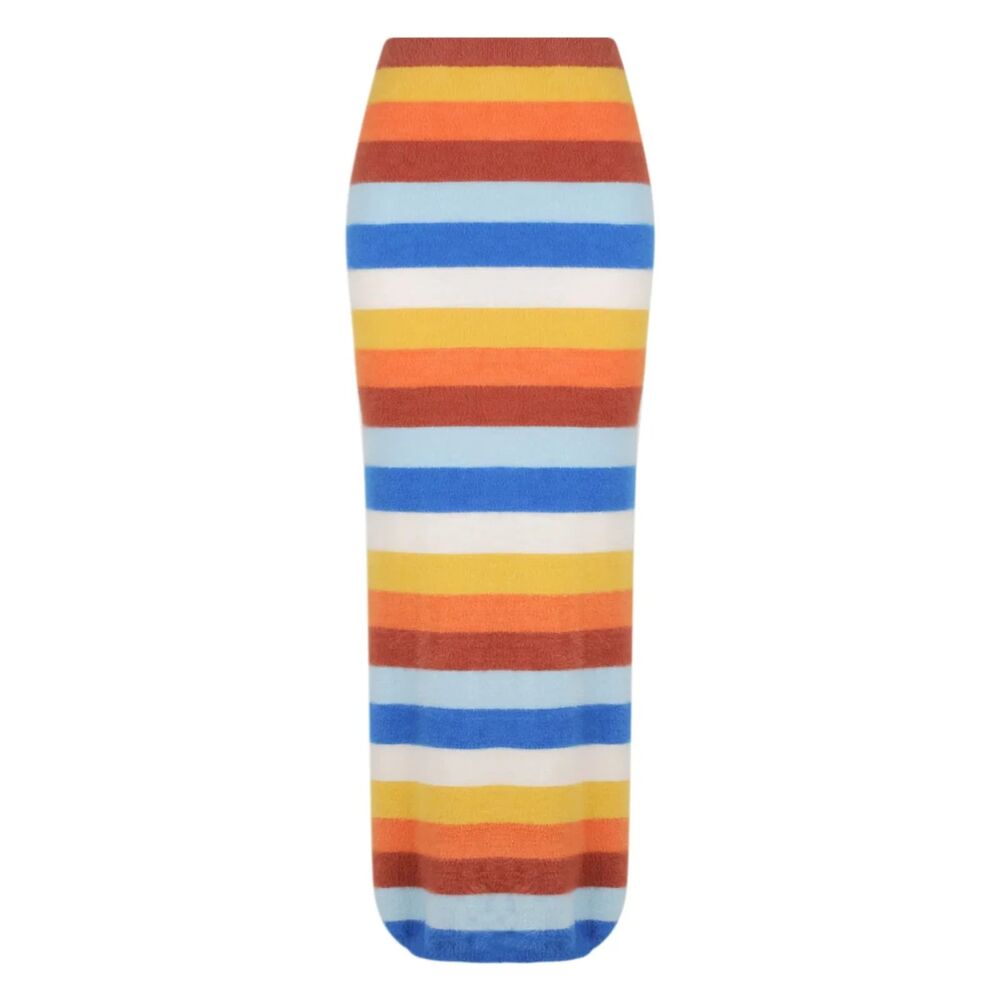 Charlie Holiday Mariana Maxi Skirt Multi Stripe Size 4 NWT Boho